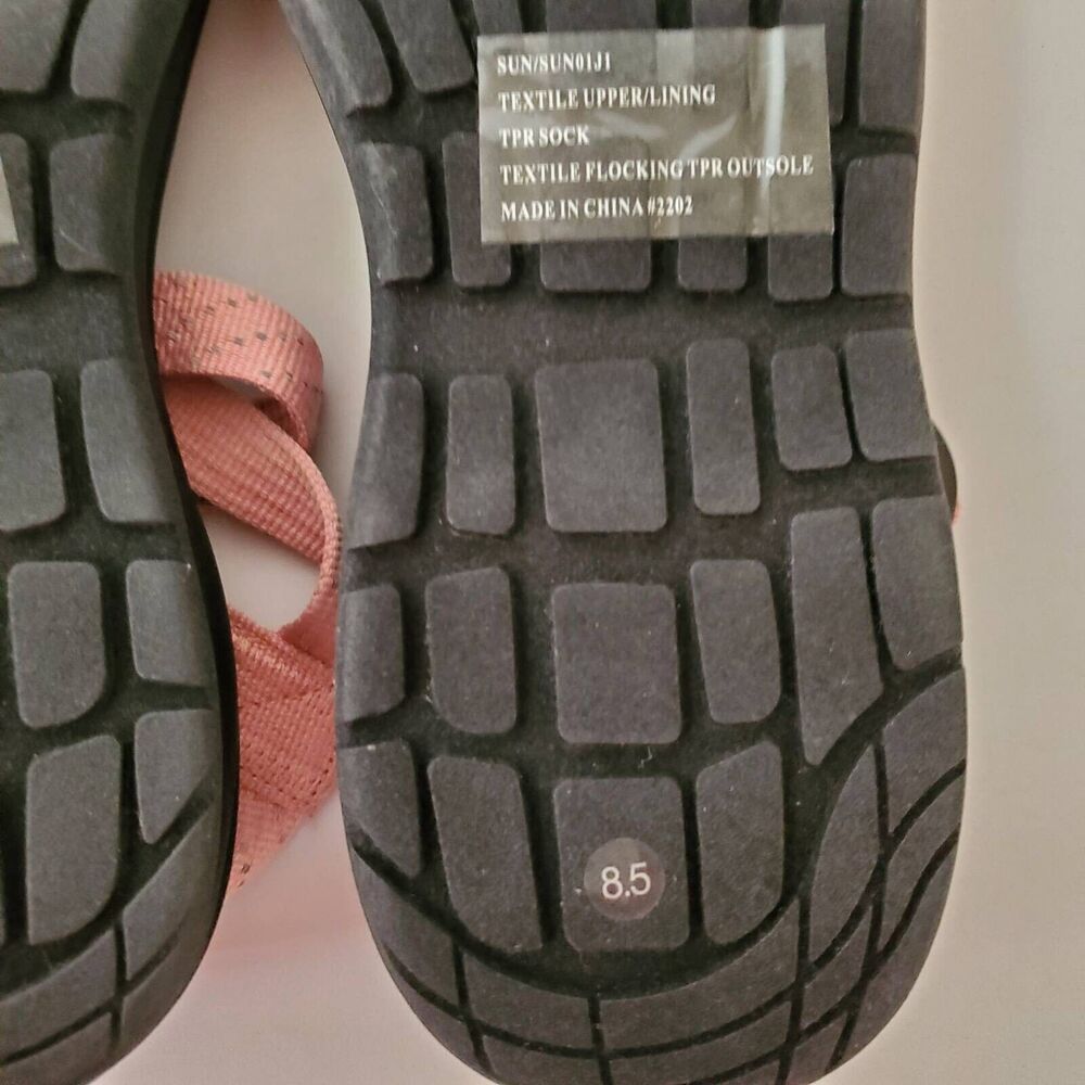 Madden Girl Womens 7.5-8.5 Sandals Sun Blush Pink Strappy Mismatched New - Picture 12 of 16